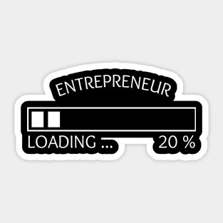 Entrepreneur Loading 20 % Collection Sticker